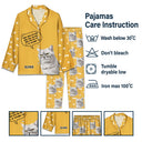 Custom Photo Dog Cat Watching You - Gift For Pet Lovers - Personalized Long Pajamas Set