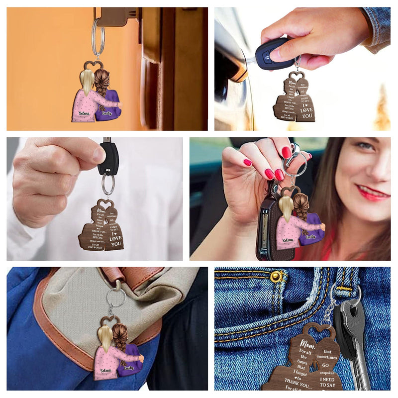 I Need To Say I Love You - Loving, Birthday Gift For Mom, Mother, Grandma, Grandmother - Personalized Cutout Wooden Keychain 2 Sides