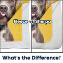 Custom Photo Dogs Cats Pets - Gift For Pet Lovers, Dog Lovers, Cat Lovers - Personalized Fleece Blanket, Sherpa Blanket