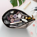 Floral Monogram - Gift For Her, Women - Personalized Cosmetic Bag