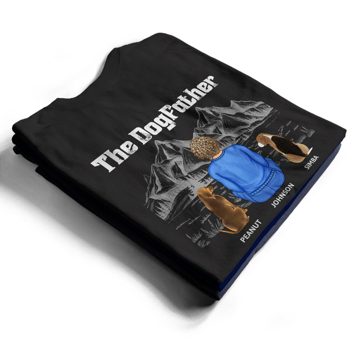 The Dog Father - Birthday, Loving Gift For Dog Dad, Dog Lovers - Personalized T Shirt