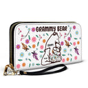 Mama Bear Floral Style - Birthday, Loving Gift For Mom, Mother, Grandma, Grandmother - Personalized Leather Long Wallet