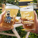 The Legend Has Retired - Retirement Gift For Men, Grandpa, Father - Personalized Beer Glass