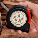 Best Dog Dad Ever We Woof You Beyond Measure - Personalized Tape Measure