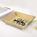 Monogram Name - Personalized Leather Valet Tray