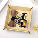 Monogram Name - Personalized Leather Valet Tray
