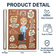 Life Is A Journey Travel Lovers - Personalized Leather Journal
