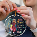 Nurse - Nurse Never Forget The Difference That You Make - Personalized Circle Glass Ornament