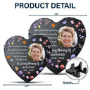 Memorial,Custom Photo,Sad - Custom Photo Those We Love Don't Go Away - Personalized Heart Memorial Garden Stone