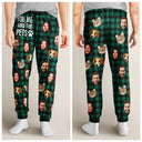 Gift For Couples, Gift For Husband, Gift For Wife, Gift For Boyfriend, Gift For Girlfriend, Pet Lovers, Dog Lovers, Cat Lovers - Custom Photo You & Me And The Dog Cat Pet Plaid Pattern - Personalized Pajama Pants