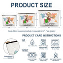 Travel, Gift For Yourself, Gift For Women - Excuse Me While I Travel The World - Personalized Cosmetic Bag
