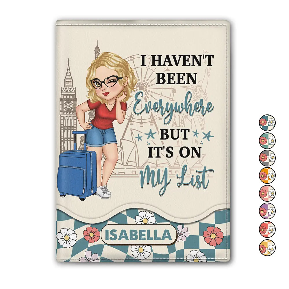 It's On My List Travel Lover - Personalized Passport Cover, Passport Holder
