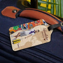 Travel, Gift For Yourself, Gift For Women, Gift For Men - Custom Photo Travel Lover And So The Adventure Begins - Personalized Luggage Tag
