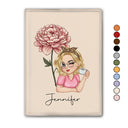 Travel,Gift For Yourself,Gift For Women,Happy - Birth Month Flower Travel Lover - Personalized Passport Cover, Passport Holder