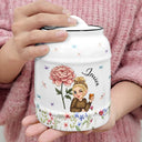 Birth Month Flowers Bloom Where You're Planted Women - Personalized Cookie Jar