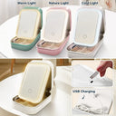 Birth Month Flower - Personalized Makeup Box With LED Mirror