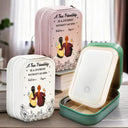 Gift For Bestie - Without An End Besties - Personalized Makeup Box With LED Mirror
