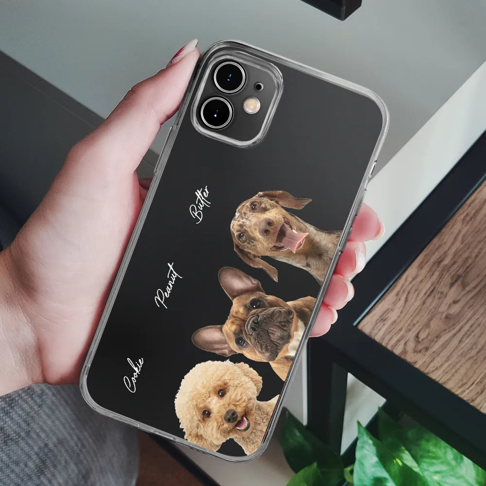 Pet Lovers, Dog Lovers, Cat Lovers - Custom Photo Your Dog Cat Pet - Personalized Clear Phone Case