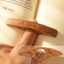 Reading,Gift For Yourself,Gift For Women,Happy - Book Lovers Birth Month Flower Bookish Keepsake - Personalized Book Page Holder
