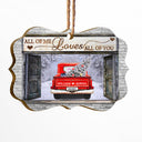 All Of Me Loves All Of You - Christmas Gift For Couple - Personalized Custom Wooden Ornament, Aluminum Ornament