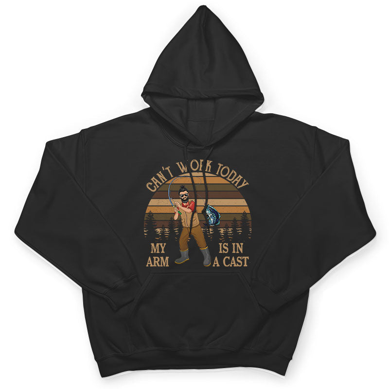 Can't Work Today Fishing - Personalized Custom T Shirt