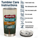 Adventuring Together - Gift For Camping Couple - Personalized Custom Tumbler