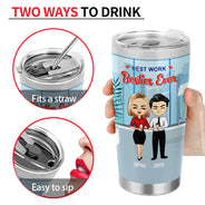 Best Work Besties Ever - BFF Bestie Gift - Personalized Custom Tumbler