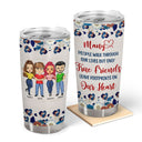 Walk Through But Only True Friends - Gift For Besties - Personalized Custom Tumbler