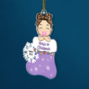 Baby's 1st Christmas - Newborn Baby Gift - Personalized Cutout Acrylic Ornament