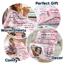 To My Granddaughter Grandson - Gift For Grandchildren, Grandkids - Personalized Fleece Blanket