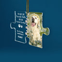 Custom Photo You Left Pawprint In My Heart - Christmas Gift For Pet Lovers - Personalized Custom Shaped Acrylic Ornament