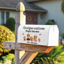 Christmas, Family, Funny - Packages Welcome People Tolerated - Personalized Mailbox Cover