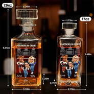 Funny,Gift For Bestie - Partners In Crime Just Remember If We Get Caught - Personalized Square Whiskey Bottle