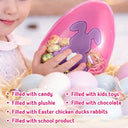 Easter,Happy,Gift For Kids,Parents - Pastel Cosmic Swirl Bunny - Personalized Fillable Egg