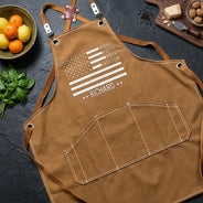 Gift For Husband,Gift For Boyfriend,Gift For Men,Gift For Uncle,Gift For Grandpa,Gift For Father,Grilling,Independence Day,Special Font,Humorous - Patriotic BBQ Grill Master - Personalized Embroidered Apron