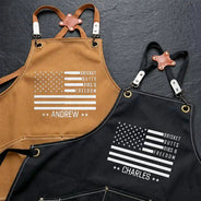 Gift For Husband,Gift For Boyfriend,Gift For Men,Gift For Uncle,Gift For Grandpa,Gift For Father,Grilling,Independence Day,Special Font,Humorous - Patriotic BBQ Grill Master - Personalized Embroidered Apron