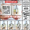 Personalized Baseball Dad And Child Thank You Dad Custom Mug