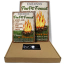 Personalized Camping Fire Pit Forecast Customized Classic Metal Signs
