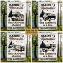 Personalized Camping Making Memories One Campsite Custom Flag