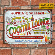 Personalized Cocktail Customized Classic Metal Signs