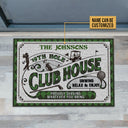 Personalized Golf 19th Hole Proudly Serving Custom Doormat