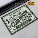 Personalized Golf 19th Hole Proudly Serving Custom Doormat