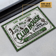 Personalized Golf 19th Hole Proudly Serving Custom Doormat
