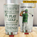 Personalized Golf I Play Golf Customized Tumbler