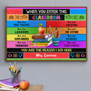 Personalized Teacher You Are The Reason Custom Poster, Classroom Decor