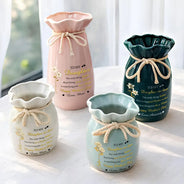 Icon,Gift For Daughter,Mom - Daughters (Adult),Grandma - Grandkids,Love - Gold Flower Infinity Watching You Be A Mom - Personalized Ribbon Tie Flower Vase