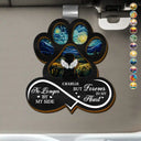 Memorial, Pet Lovers, Pet Mom, Pet Dad, Sad - Pet Forever In My Heart Always Loved - Personalized Custom Shaped Car Visor Clip