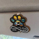 Memorial, Pet Lovers, Pet Mom, Pet Dad, Sad - Pet Forever In My Heart Always Loved - Personalized Custom Shaped Car Visor Clip