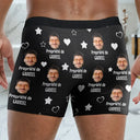 Gift For Husband,Gift For Boyfriend,Gift For Yourself,Gift For Men,LGBT,Funny,French - Photo Personnalisée Propriété De Mon Amour - Boxer Pour Homme Personnalisé