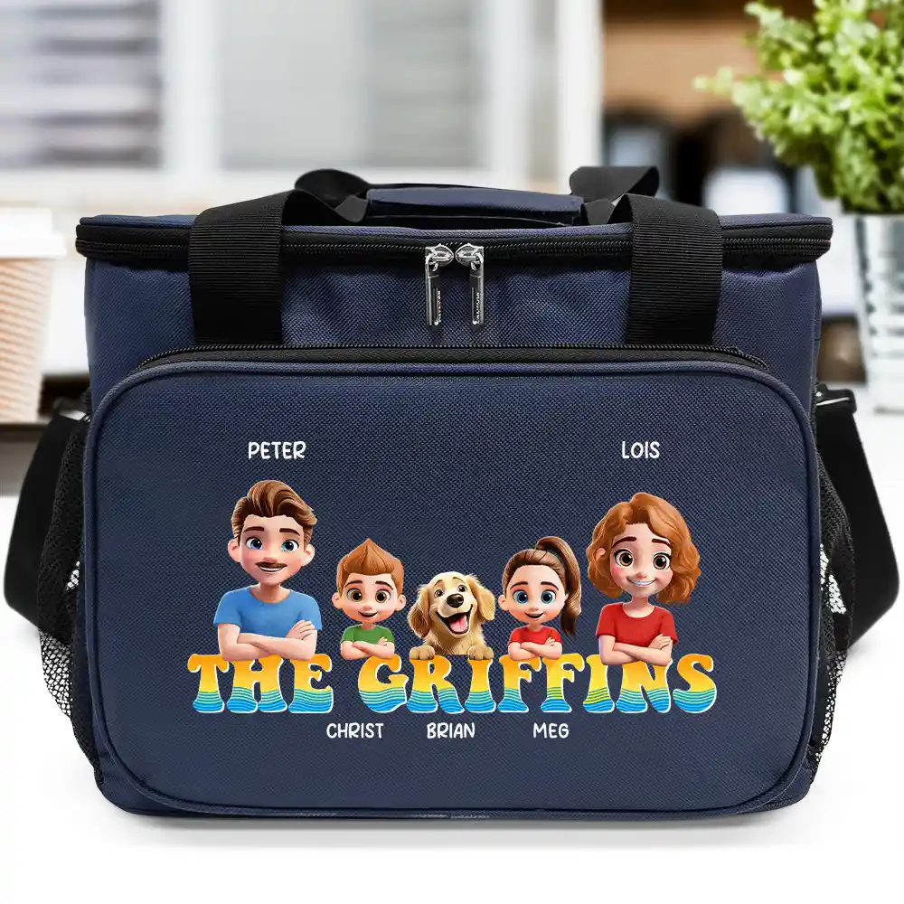 Picnic, Beach, Camping Cooling Bag For Family Trip - Personalized Lunch Bag, Cooling Tote